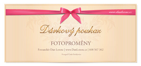 dárkový poukaz fotoproměny